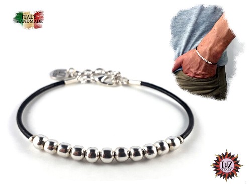Bracciale cuoio uomo minimal - uomo,