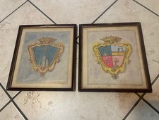 Araldica: 2 stemmi di antica famiglia napoletana di G. Valente
