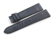 Cinturino Vera Pelle di Canguro Blu Jeans 20/16mm Accessori Orologi Ricambi New