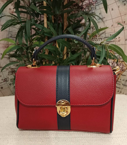 Mini bag bauletto bicolore