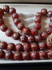 Antiche Perline vetro Fiorate Veneziane n°50   Murano da  Museo Torta nuziale 