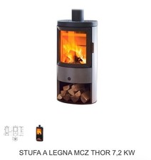 stufa a legna in ghisa usata