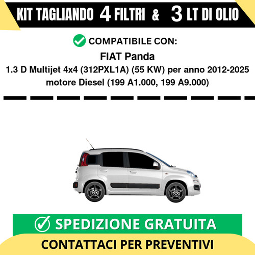 Tagliando per fiat panda d - tagliando, 1.3