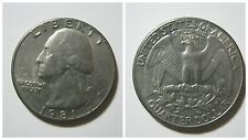 America - Stati Uniti Washington Quarter Dollar 1981 Mint D Denver 
