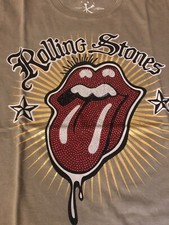 T-SHIRT ORIGINALE MUSIC ROLLING STONES Logo lingua tongue MAGLIETTA ROCK