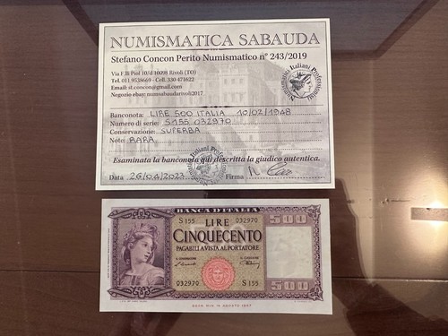 Repubblica banconota lire 500 - banconota,