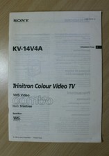 SONY KV-14V4A - Trinitron Colour Video TV- VHS COMBO  - MANUALE D'USO