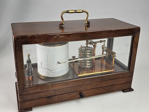 Antique sestrel barograph with - barograph,