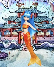 Bambola Barbie Azone Pure Neemo Okamiden Nanami OOAK anime sirena melodia