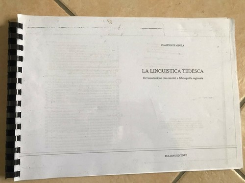 Linguistica tedesca - la,