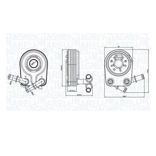 Radiatore olio motore magneti - motore,