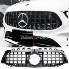 GRIGLIA ANTERIORE NERA MERCEDES CLASSE A W177 2018+ MASCHERINA AMG PANAMERICANA