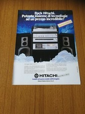 1983 SYSTEM RACK HIFI ARS 11 HITACHI STEREO COMPONENTS VINTAGE PUBBLICITA  AD
