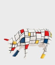Cow Parade Moondrian medium in