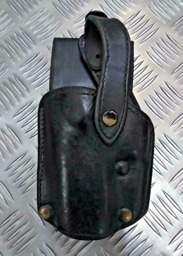 Bianchi fondina pelle nera - pelle,