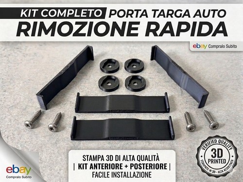Kit porta targa auto - kit,