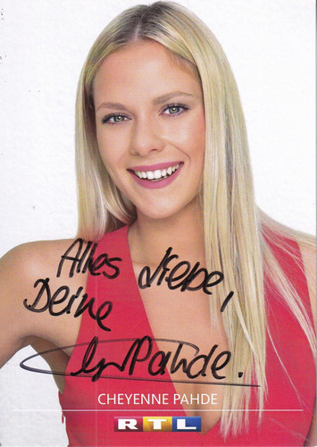 Autografo cheyenne pahde - -,