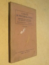 CODICE DI PROCEDURA CIVILE disposizioni transitorie La Libreria dello Stato 1942