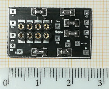 Scheda PCB Universale Nano SMD Decoder DCC presa Nem 652 - ogni Loco DC - H0