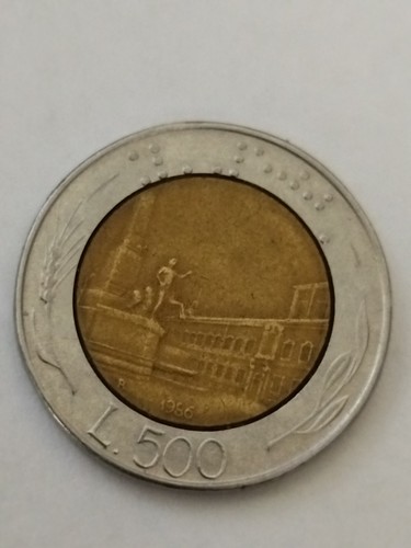 Moneta 500 lire 1986 - 500,