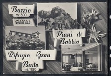 Cartolina Barzio Saluti dai Piani di Bobbio Rifugio Gran Baita VEDUTINE CL69