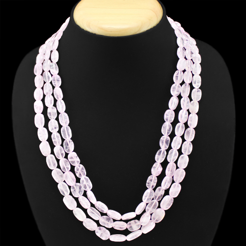 Collana perle ovali quarzo - collana,