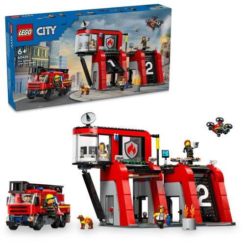 Lego city caserma - lego, pompieri