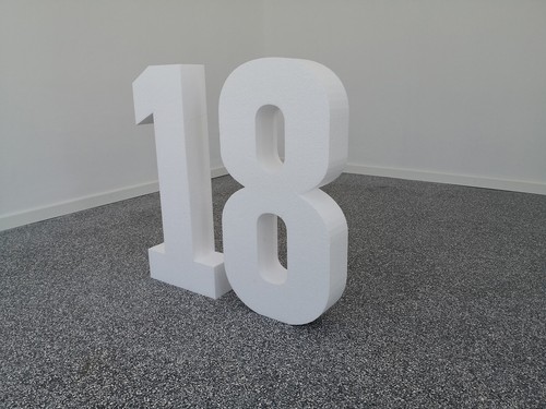 Numeri 95x10 polistirolo - 2,