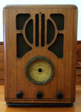 Radio Vintage 1934 Replica Transistor stile design Decò RARO Legno MCM BUSH VTG
