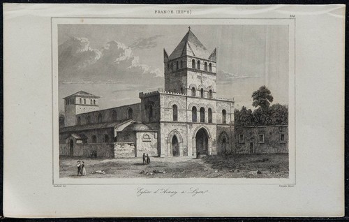 1845 vista chiesa basilica - 1845,