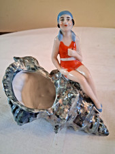 STATUETTA CERAMICA ART DECO' MISURE: 13 X 10 X H 12 CM CIRCA VEDI FOTO