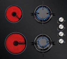 PIANO COTTURA 60 VETRO NERO