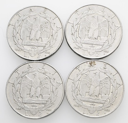 Lotto monete lire 1941 - 4,