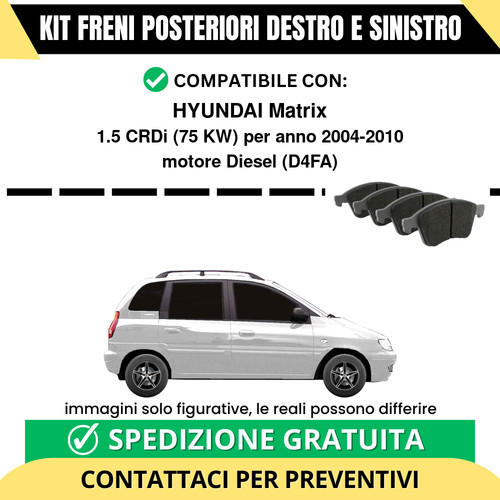 Pastiglie freno posteriori - pastiglie,