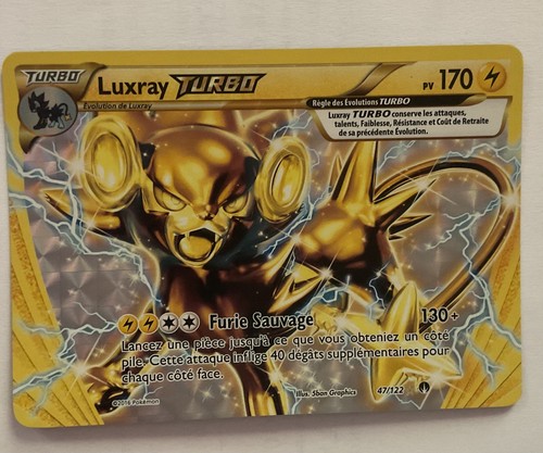Carte pokemon luxray - turbo, ex