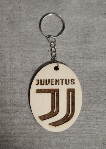 Portachiavi juventus legno - portachiavi,