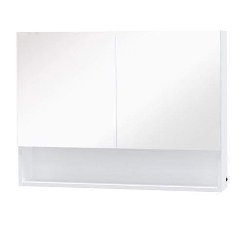 Homcom armadietto con specchio - armadietto,