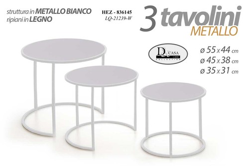 Tavolini tavolo metallo - 3,