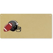 'Attrezzature da calcio' grande targa da parete in legno / insegna porta (DP00072929)