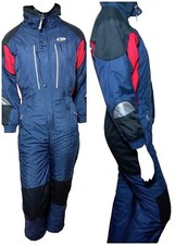 Tuta da neve vintage anni 80 unisex 12 design alpino imbottita nylon zip off grid riflettente