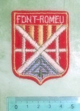 PATCH TOPPA VINTAGE SKI SCI OLD SCHOOL FONT-ROMEU RICAMATA