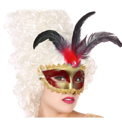 Maschera veneziana rosso - maschera,