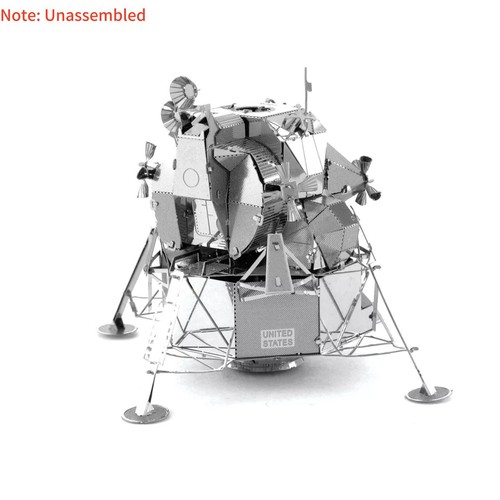 8cm diy metal usa apollo - metal, lunar
