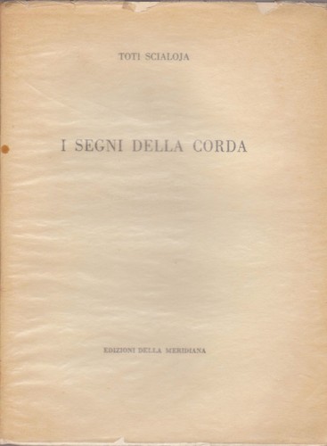 Toti scialoja segni - i,