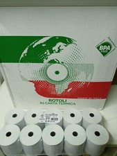 10 rotoli carta termica 80x80x12 omologati per registratori di cassa,FATTURABILI