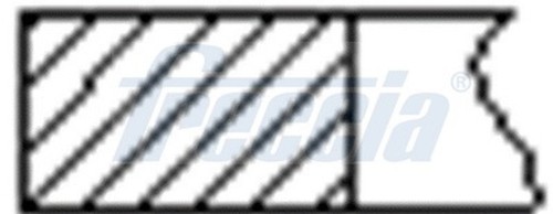 Kit anelli pistone - , freccia