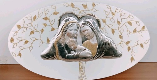 Icona sacra famiglia ovale - icona,