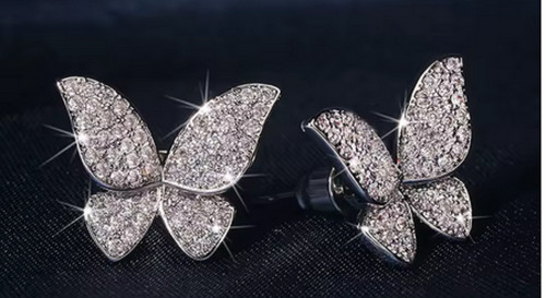Orecchini farfalla argento - orecchini,