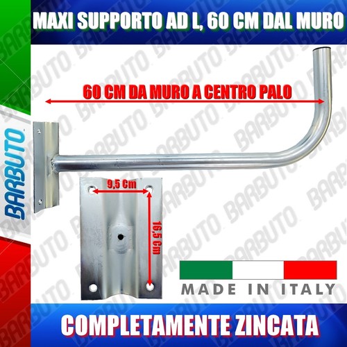 Supporto palo staffa muro - palo/staffa, ad