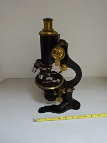 Microscopio vintage fuess - microscopio,